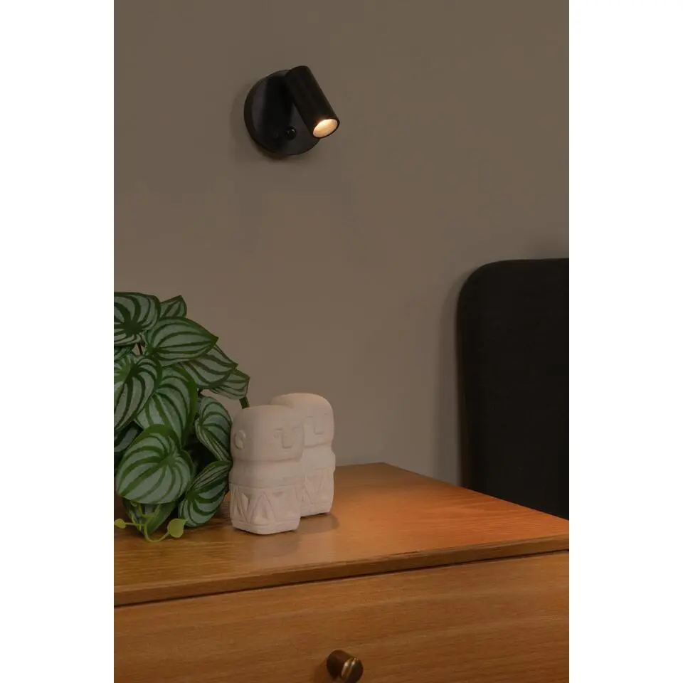 Lucide TONI Wandspot - Zwart