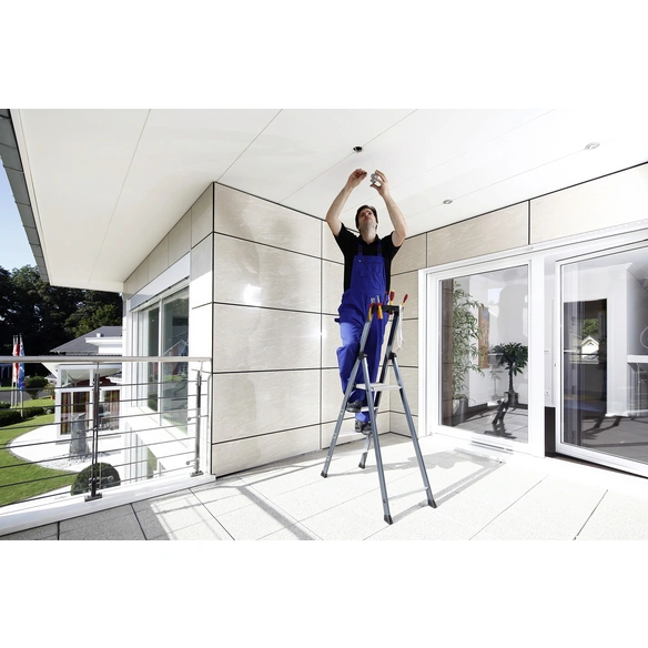 Stufen-Stehleiter »MONTO«, 4 Sprossen, Aluminium