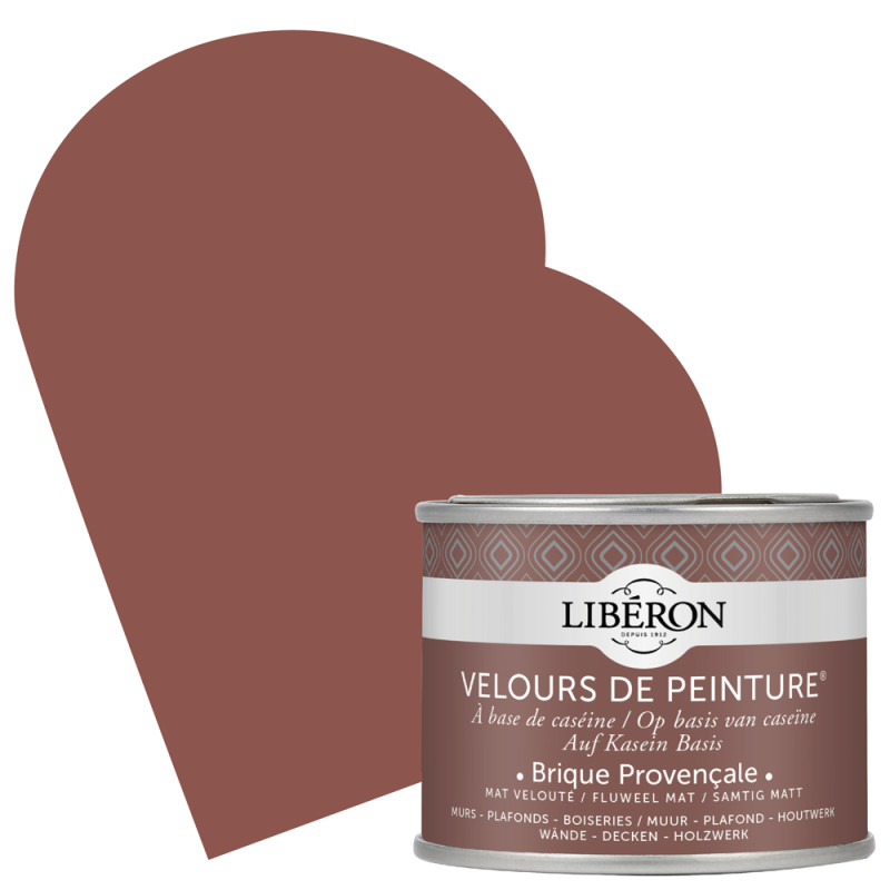 Peinture pour murs Velours de Peinture brique provençale mat 0,125 L LIBERON