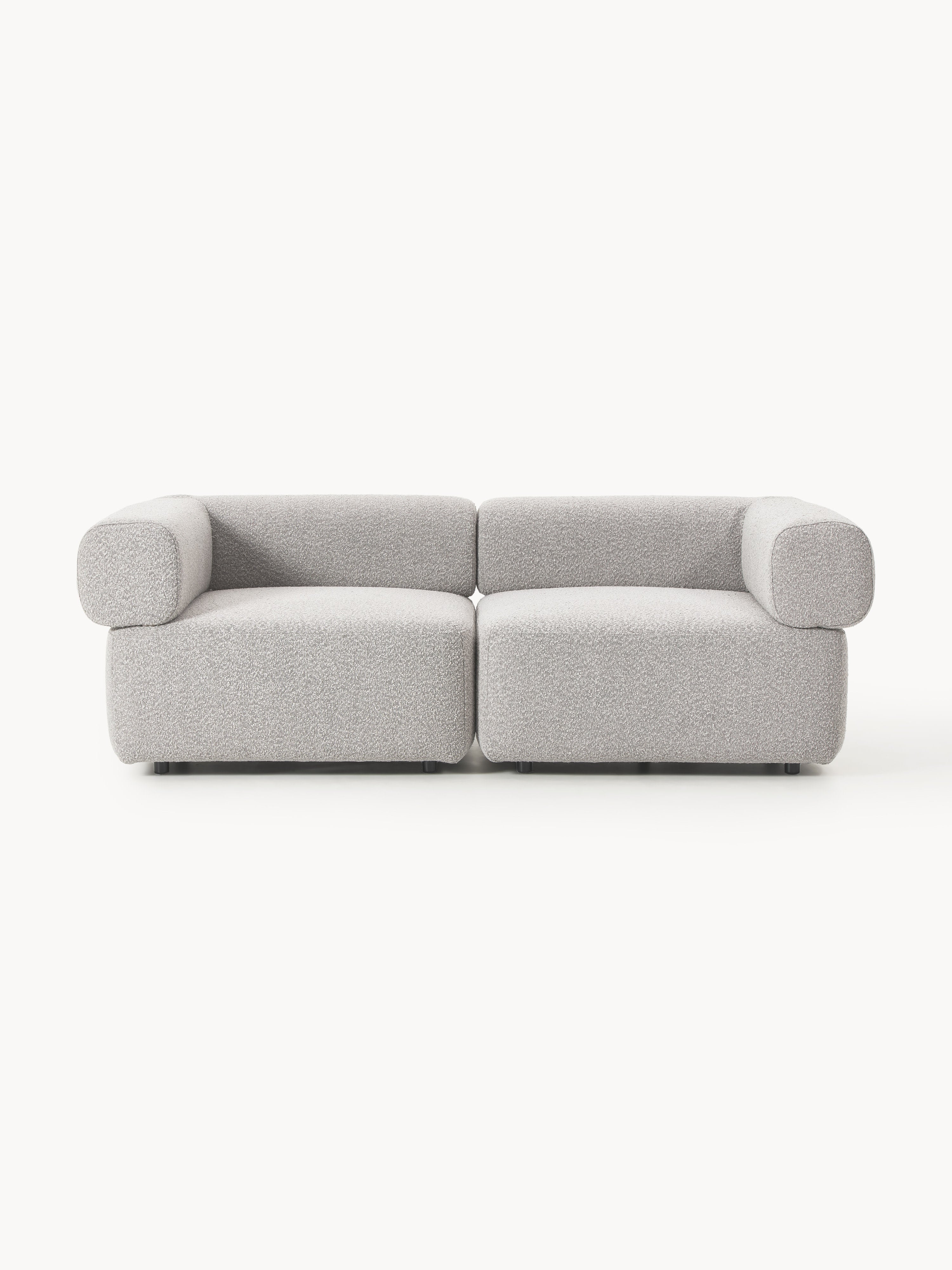Modulares Bouclé-Sofa Anton (3-Sitzer)