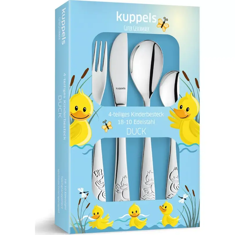 Besteckset 4-teilig Duck