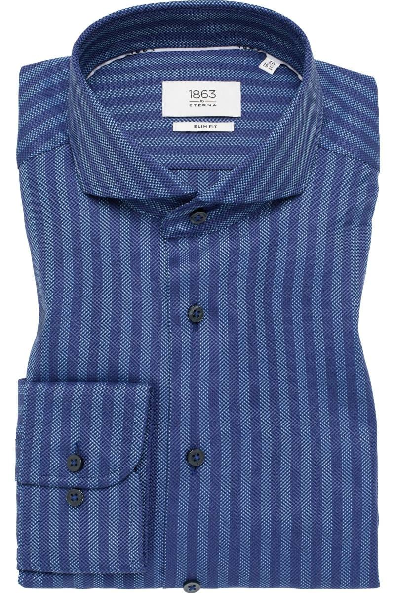 ETERNA 1863 Slim Fit Hemd marine, Gestreift