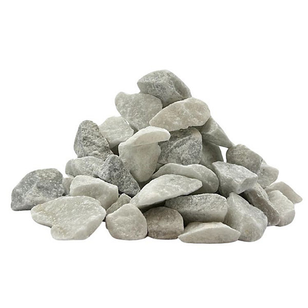 PACK 700kg Gravier de Marbre Blanc de Carrare 9/12 mm (28 Sacs x 25kg) - Livraison STANDARD