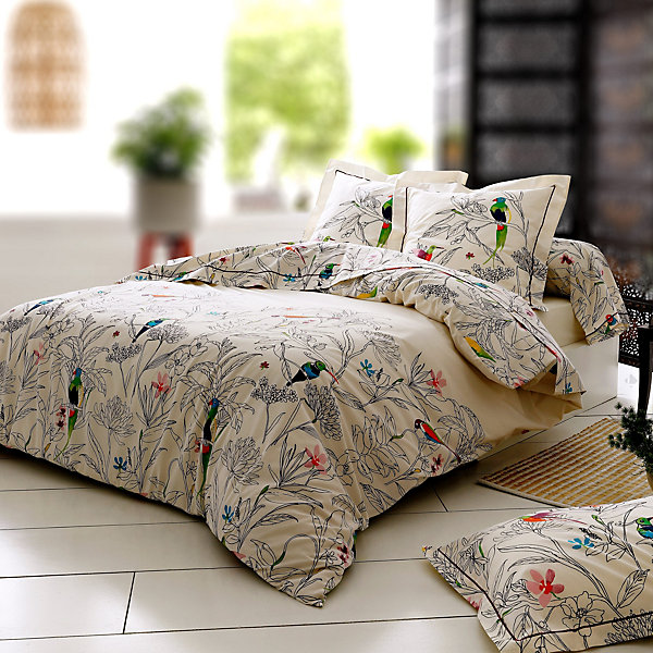 Housse de couette 200x200 cm coton AMAZONIA ecru