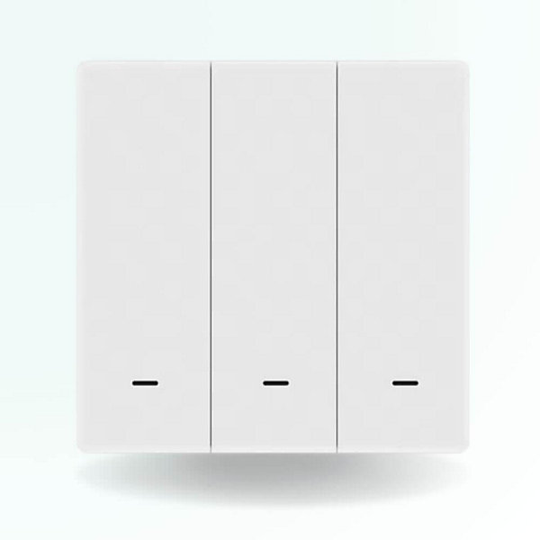 Interrupteur connecté zigbee - 3 boutons - sans fil neutre