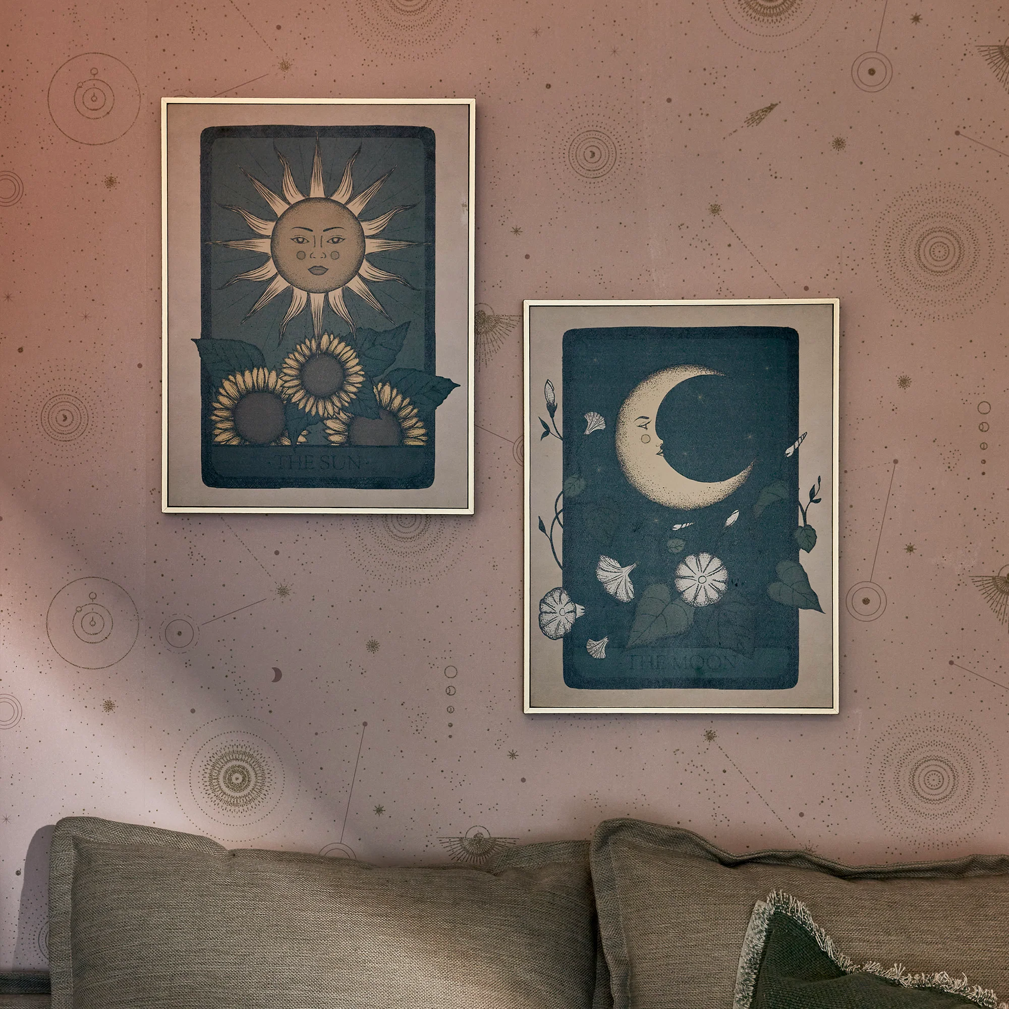 4MURS Tableau MOON coloris vert