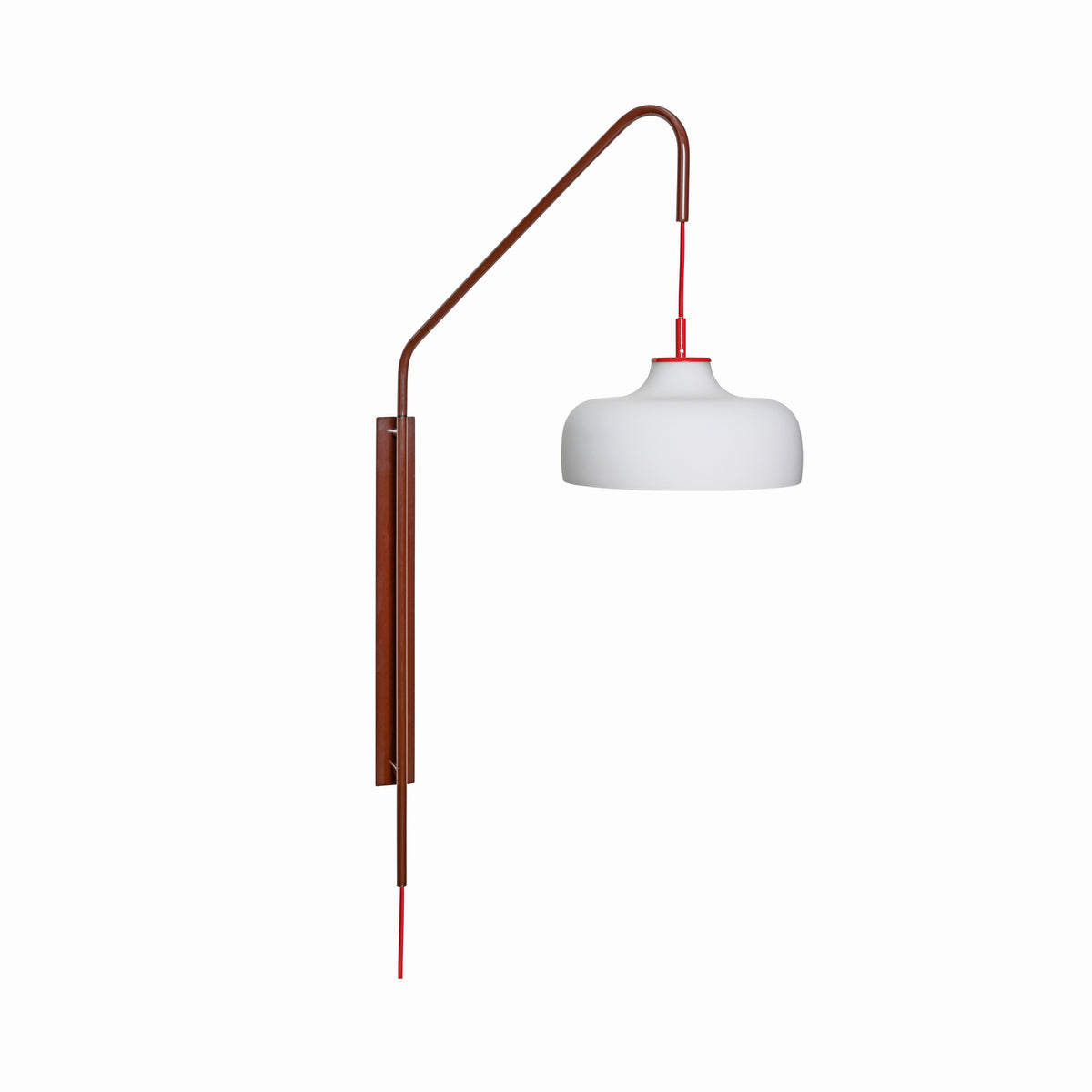 Hübsch wandlamp Current - glas/ijzer - 71x30xh111cm