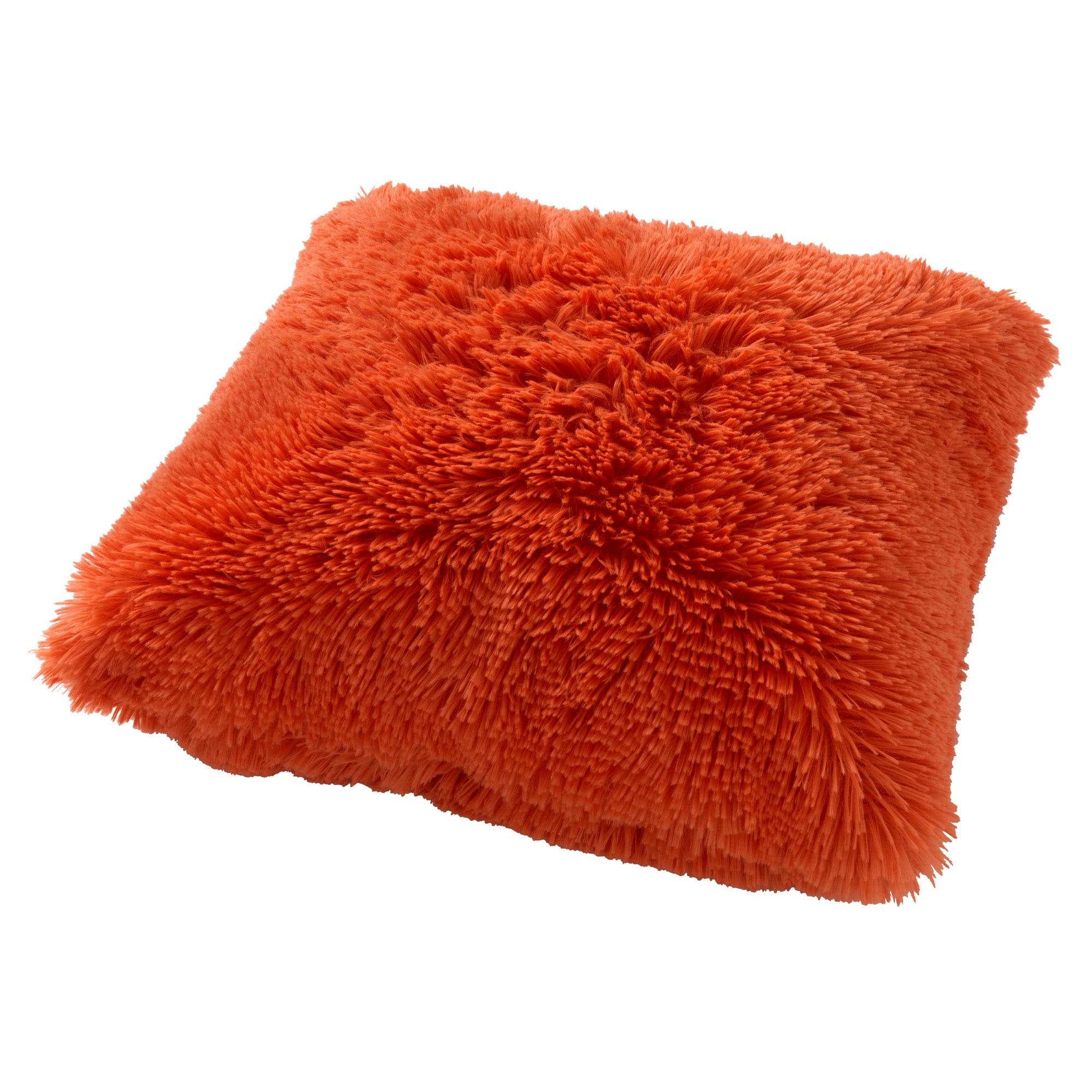- Housse de coussin multicolore fausse fourrure-45x45 cm uni