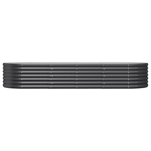 NNEVL Garden Raised Bed Powder-Coated Steel 224x80x36 cm Anthracite