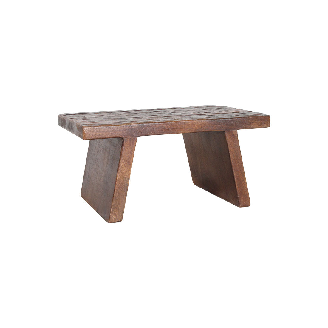 Raw materials krukje chiseled top - bruin - 40x25x20 cm