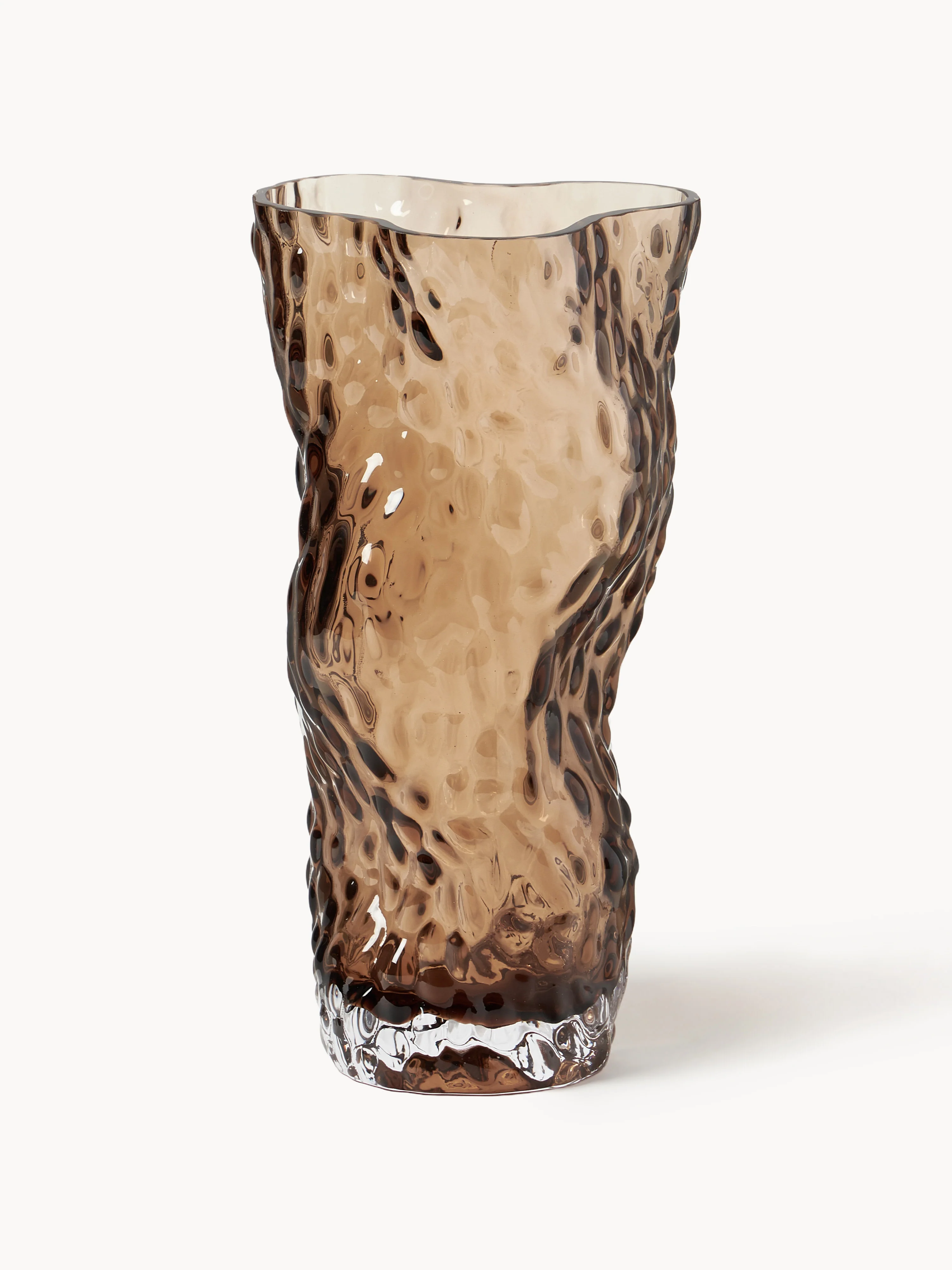 Mundgeblasene Glas-Vase Ostrea Rock, H 30 cm