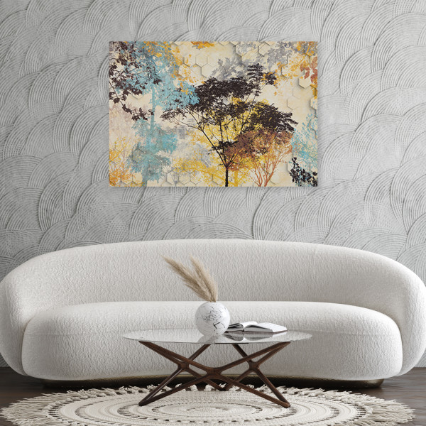 Feeby Obraz Jesienne drzewa natura abstrakcja 60x40
