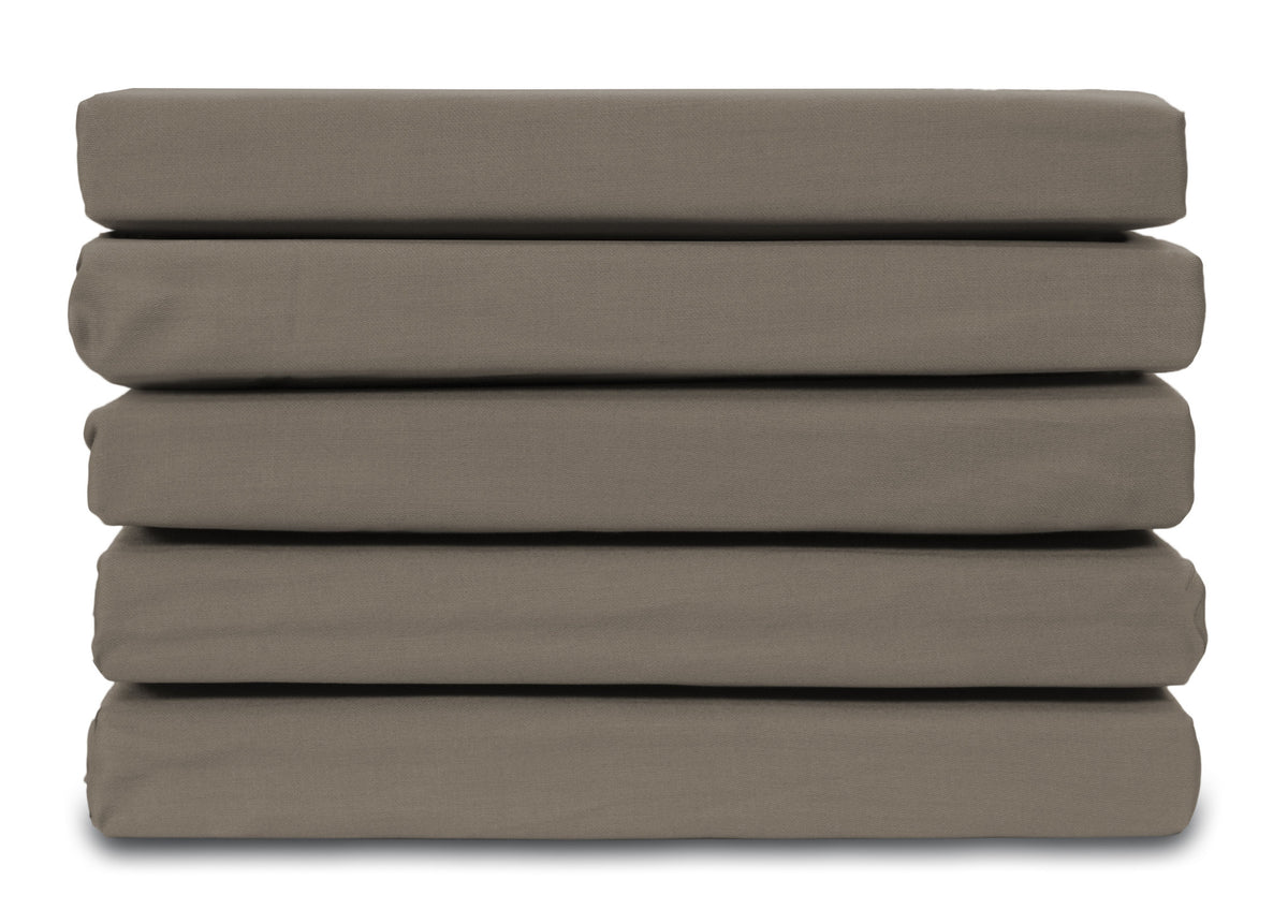 Ten Cate hoeslaken - 100% katoensatijn - 90x220 - taupe