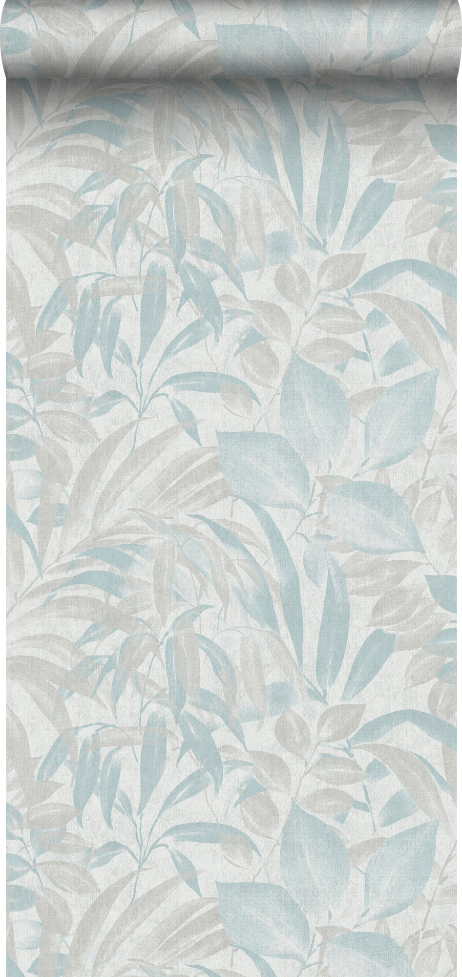 Sanders & Sanders behang bladeren vergrijsd blauw - 53 cm x 10 m - 640230