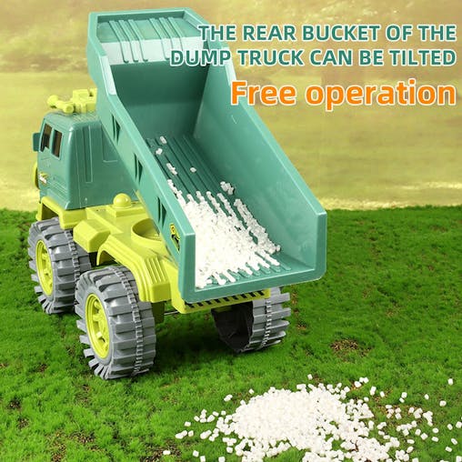 NNEOBA Kids Engineering Dump Truck Toy (Green)