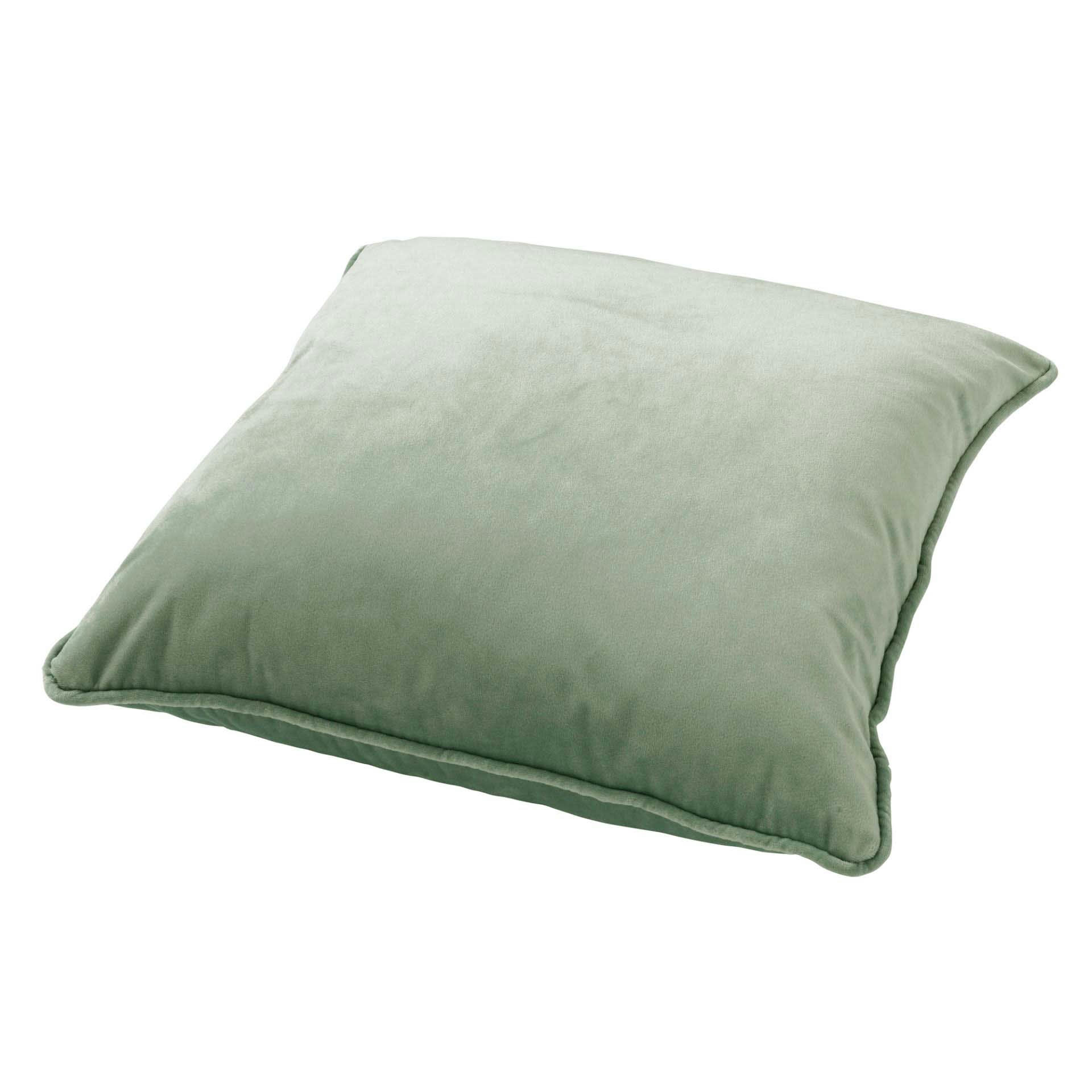 - Coussin - vert en velours 60x60 cm uni