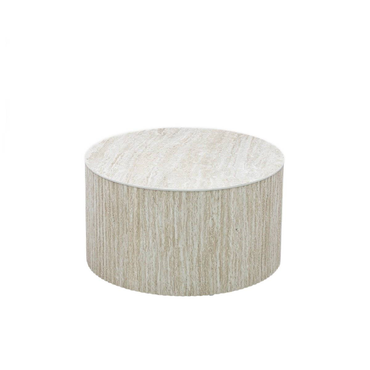 Stolik kawowy BELLEZA z blatem ze spiekanego kamienia 70x70x38,5 cm HOMLA