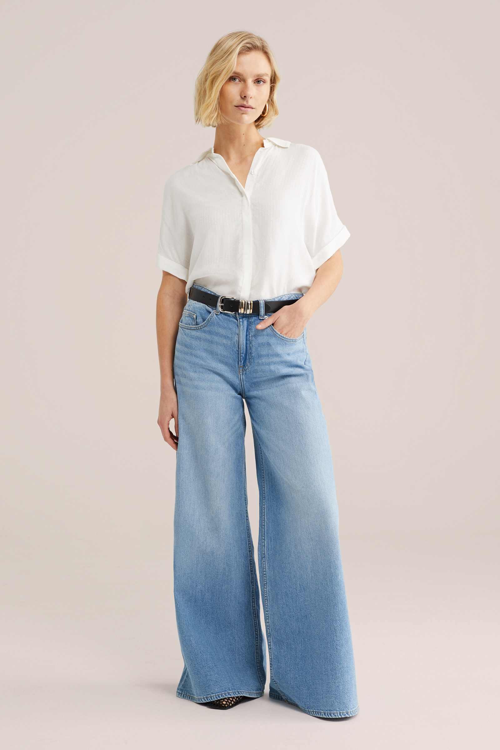 Dames blouse met structuur