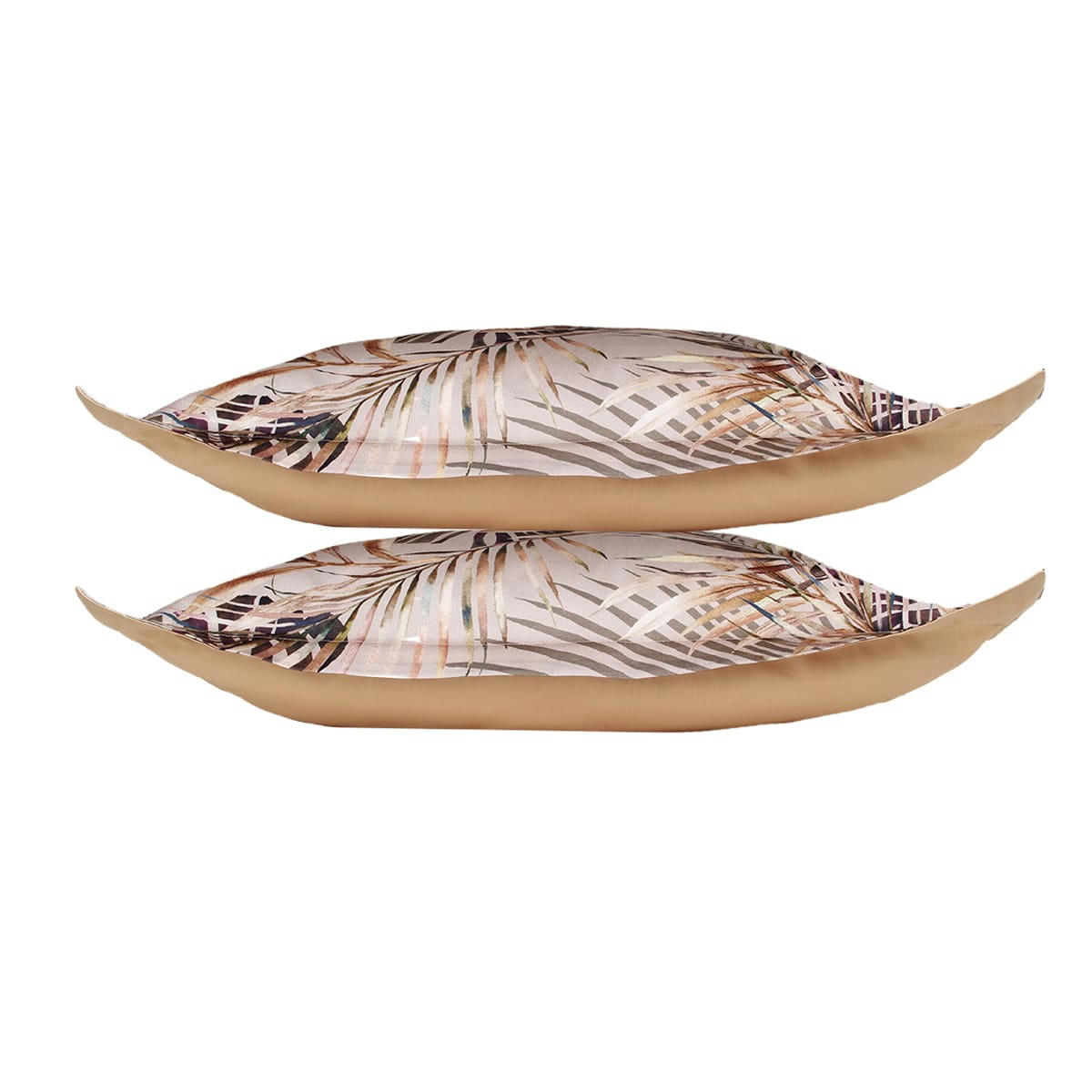 TRESOR - Lot de 2 Taies d'oreiller 63x63 cm satin de coton