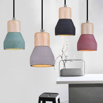 LAMPA WISZĄCA CONCRETE czarny beton 12cm styl loft