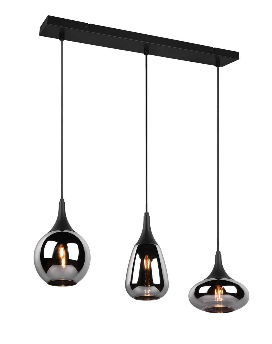 Lampa wisząca czarny metalizowany LUMINA 3xE14x40W Trio