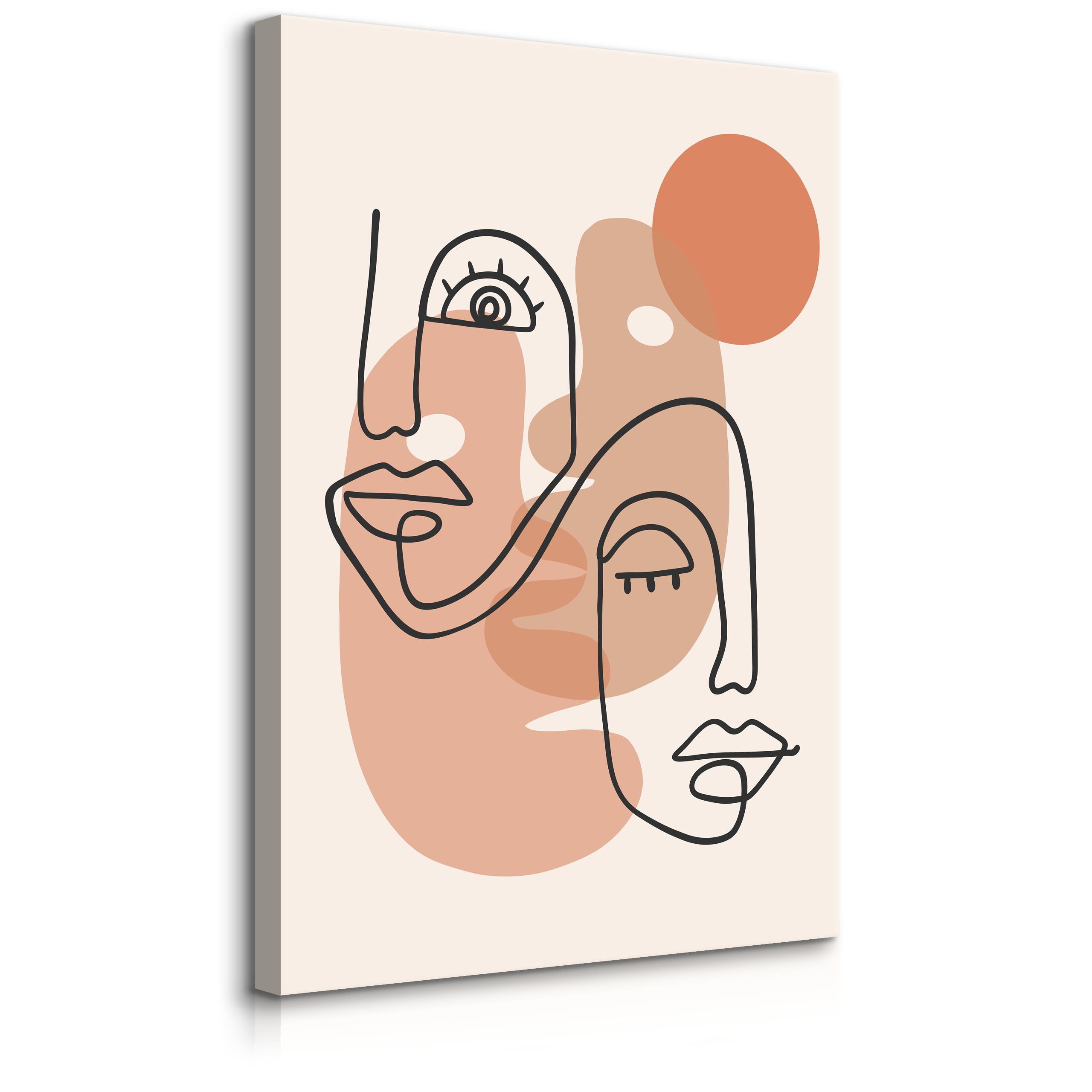 Obraz Abstrakcyjne Twarze W Stylu Boho 20x30cm