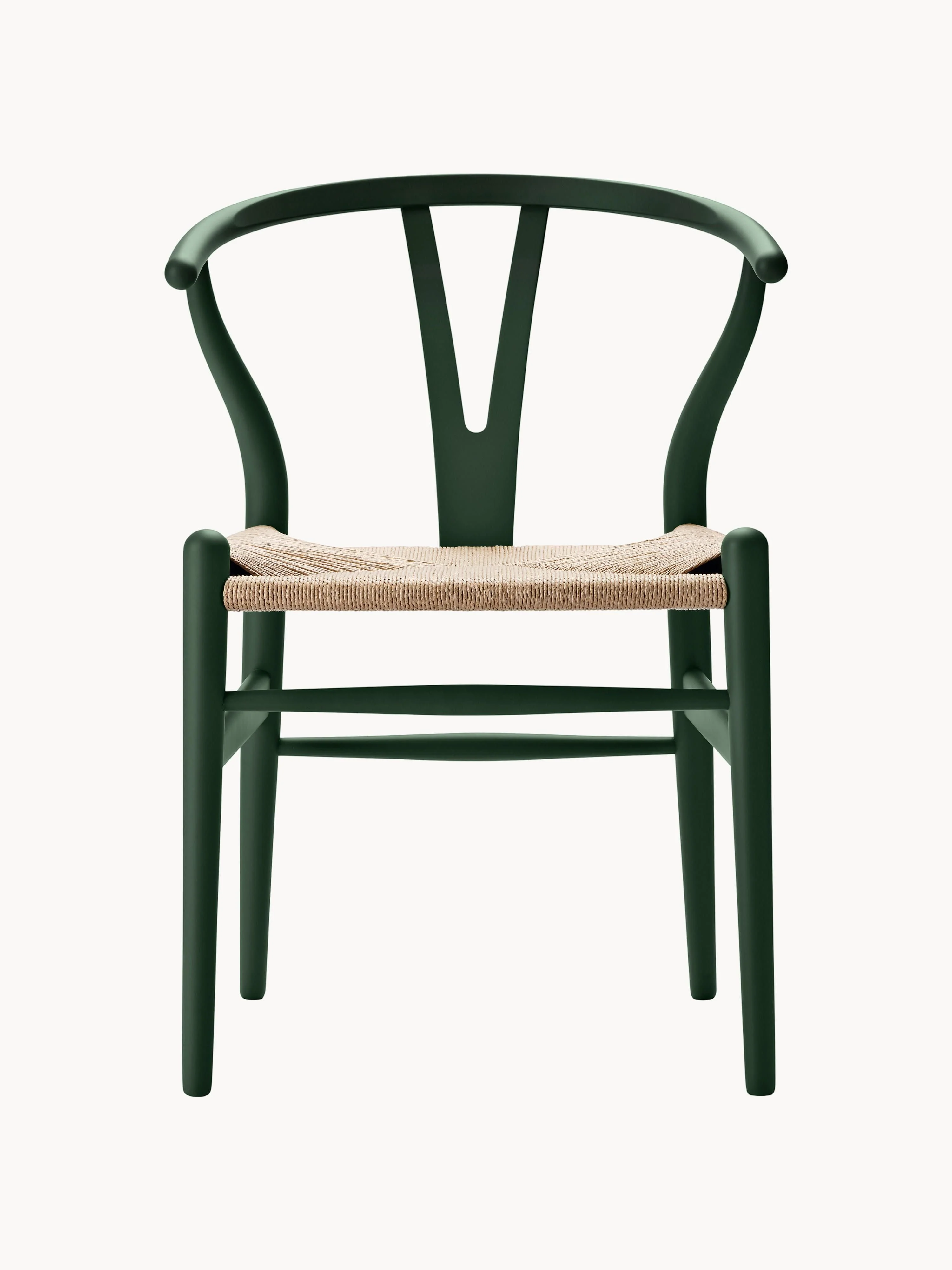 Holzstuhl CH24 Wishbone mit handgeflochtener Sitzfläche
