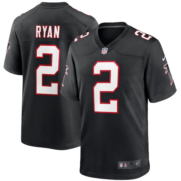 Men's Nike Matt Ryan Black Atlanta Falcons Throwback Game Jersey