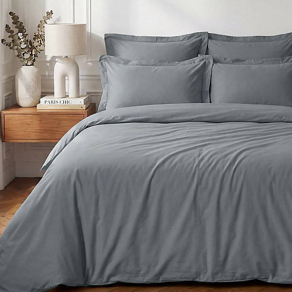 Housse de couette en percale coton Galet 260x240 cm SOFT PERCALE