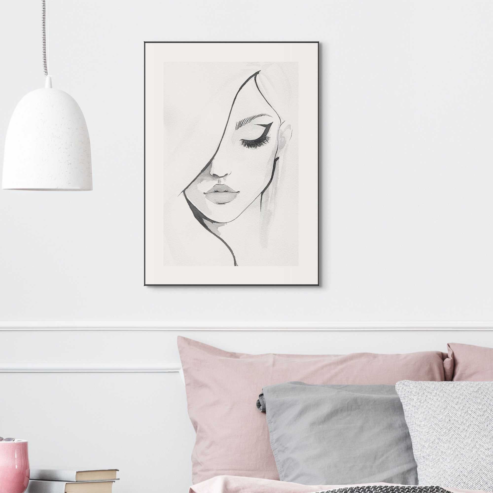 Reinders - Female Elegance - Schilderij 70x50cm Zwart