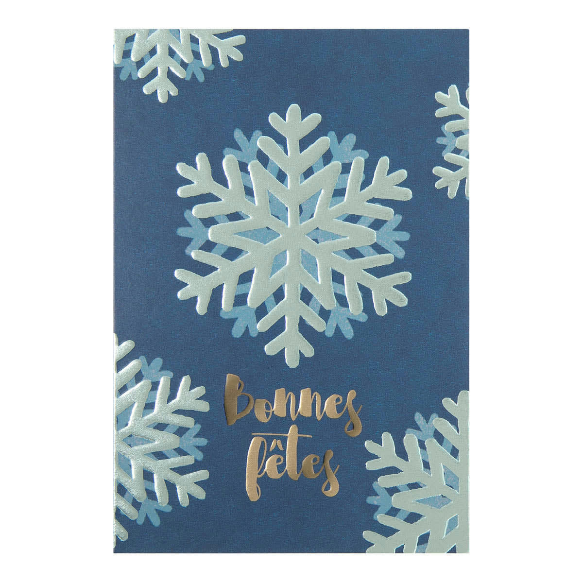 - Carte De Vœux Céleste Flocons