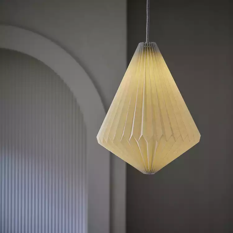 Habitat Grey Paper Easy Fit Lampshade - 30cm