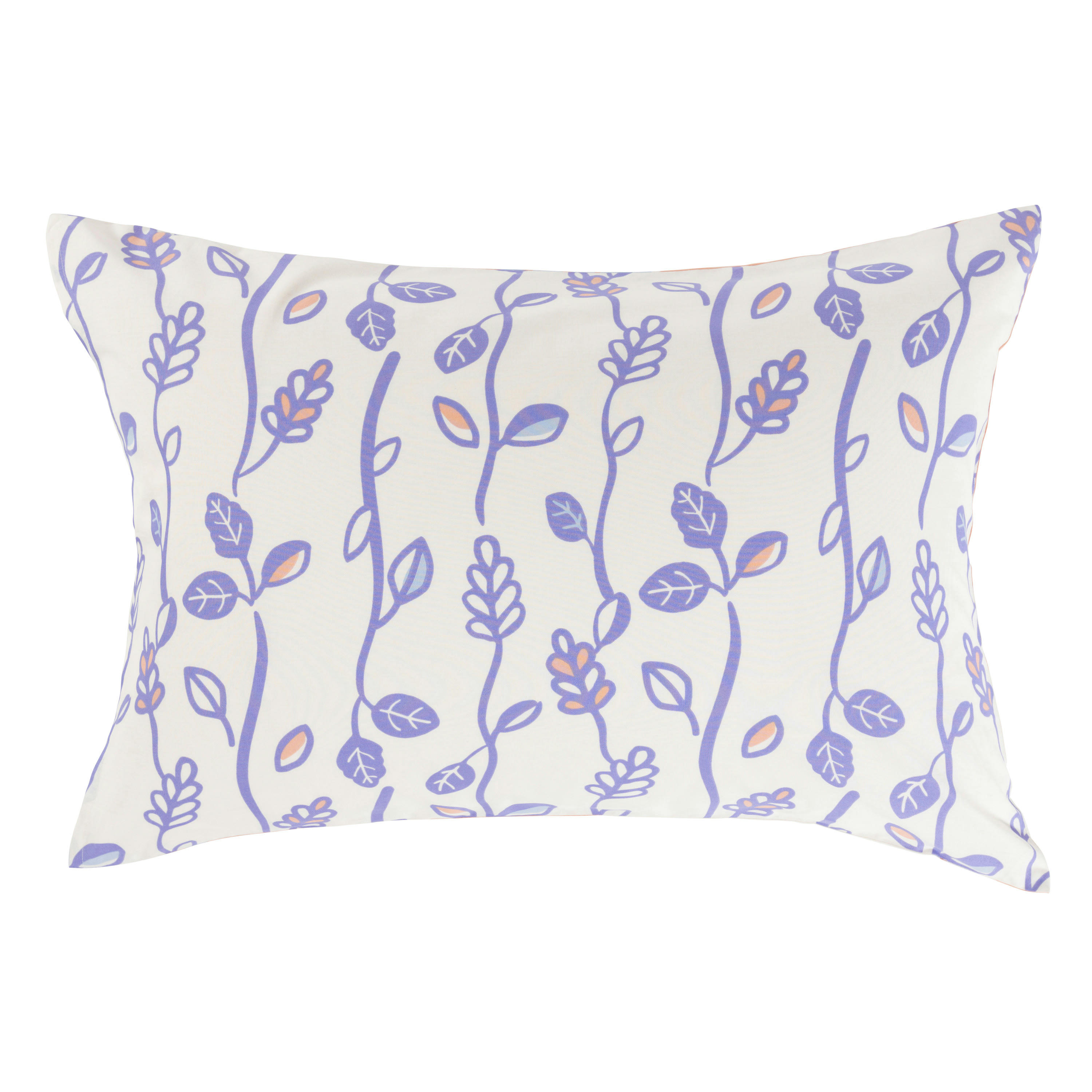 TWIGGYPOP - Taie d'oreiller rectangulaire réversible pur coton  orange 50x70