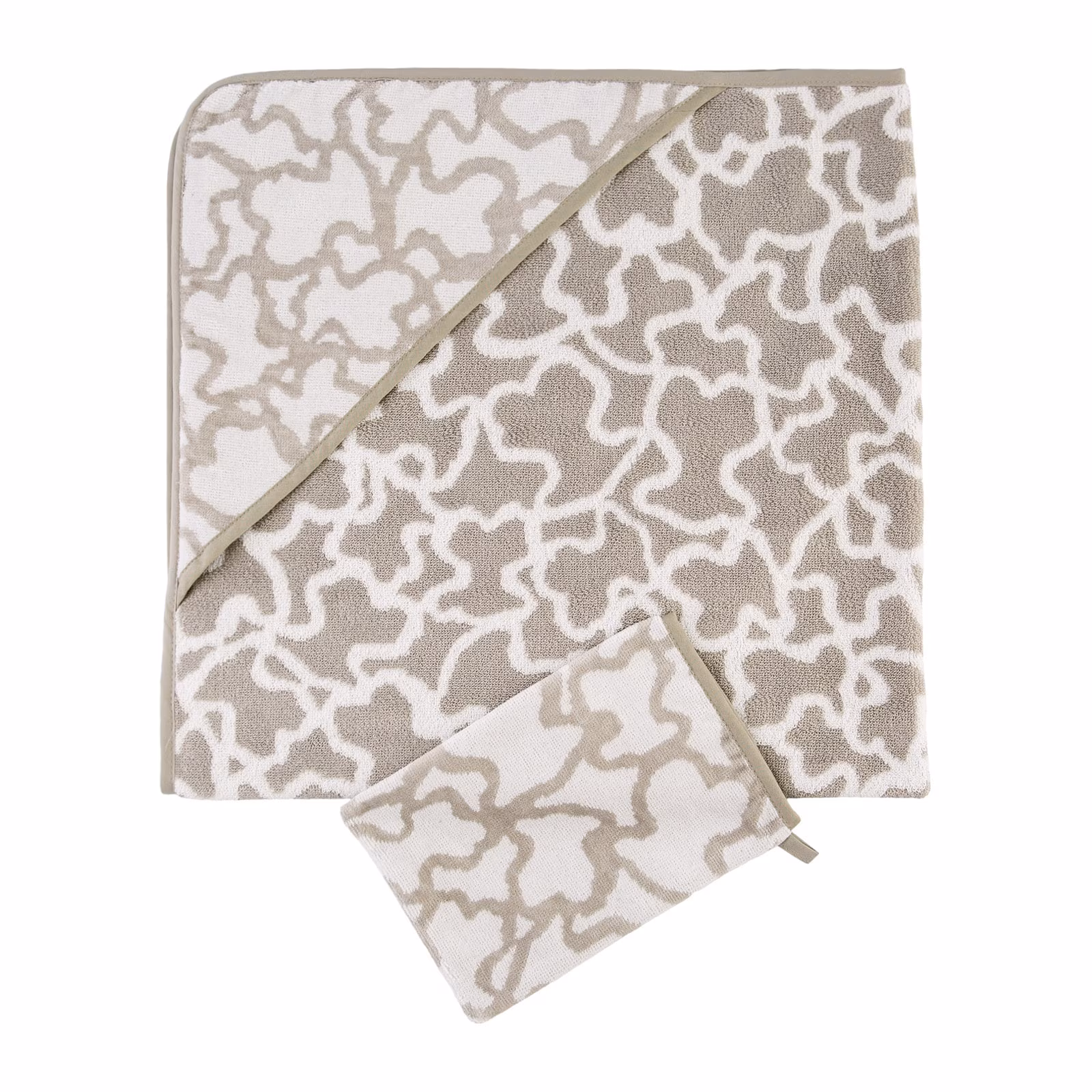 Capa de baño Kaos con Manopla Gris