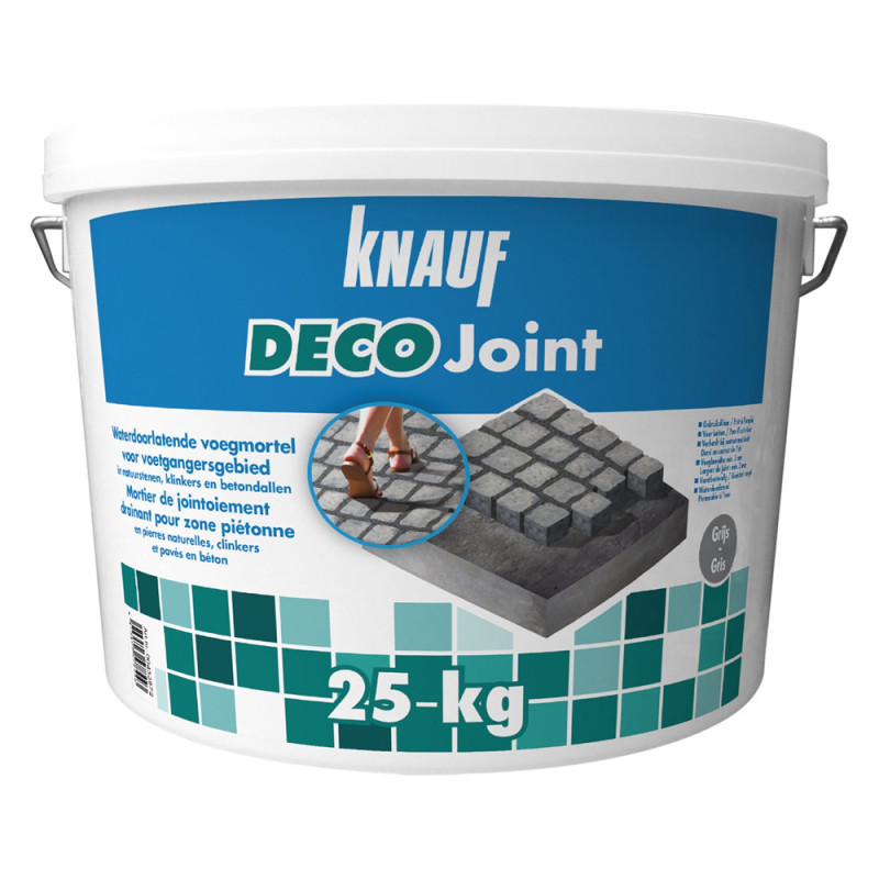 Mortier de jointoiement DecoJoint gris 25 kg KNAUF
