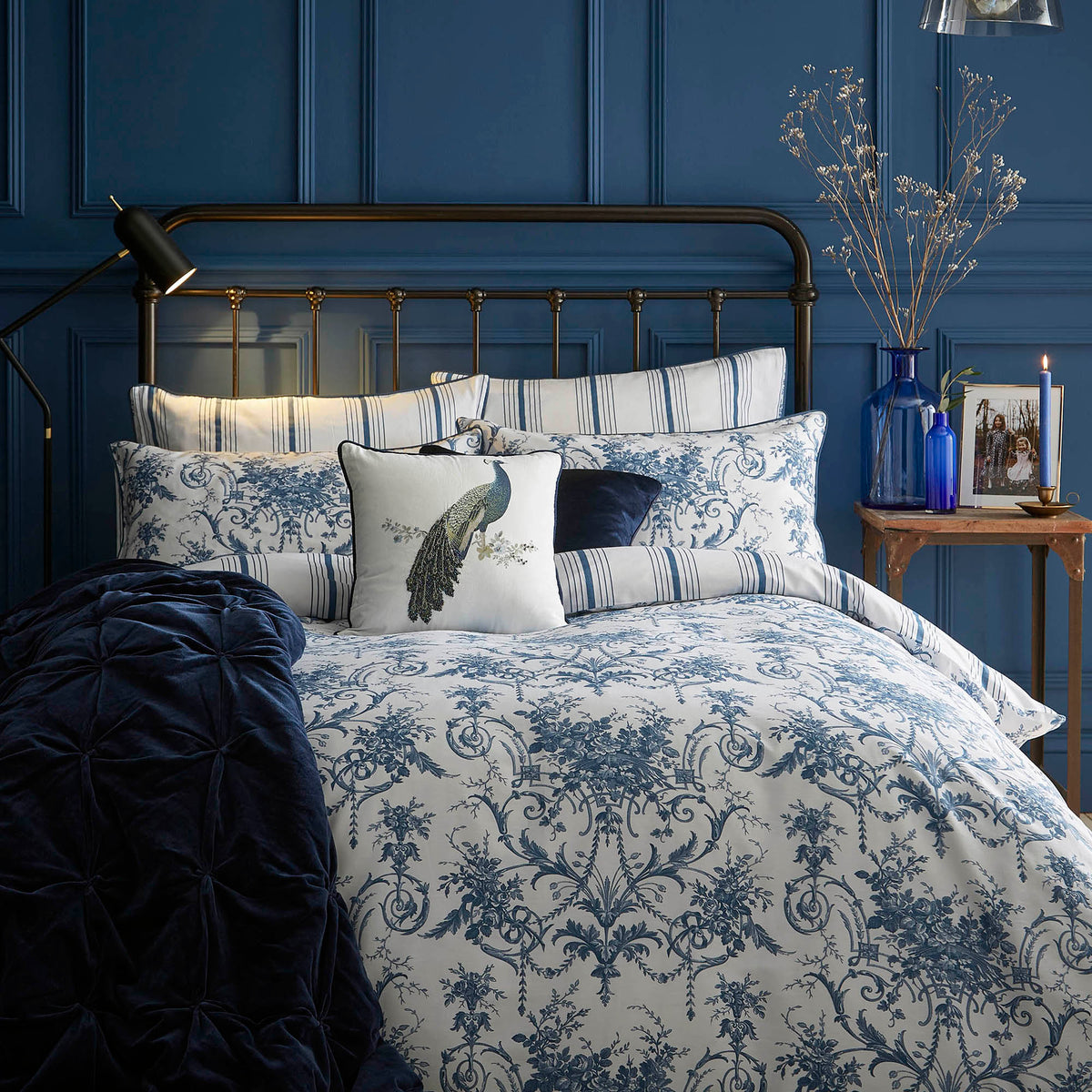 Laura Ashley Dekbedovertrek lits-jumeaux Tuileries Midnight 230 x 220cm