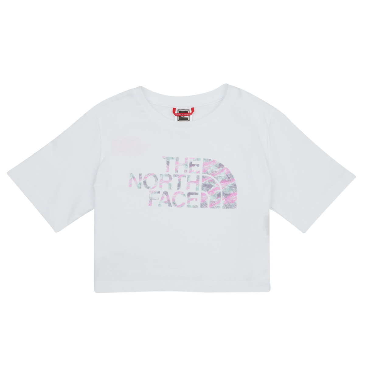 The North Face - Girl's S/S Crop Easy Tee - White