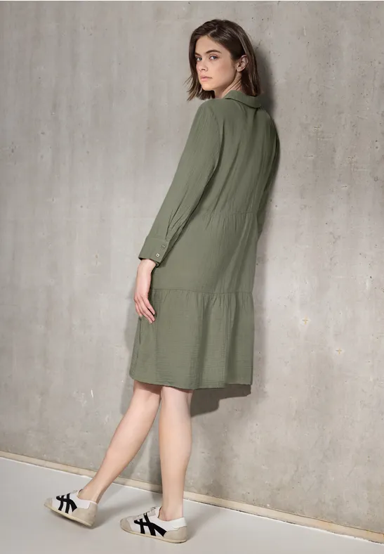 Blusenkleid mit Volants