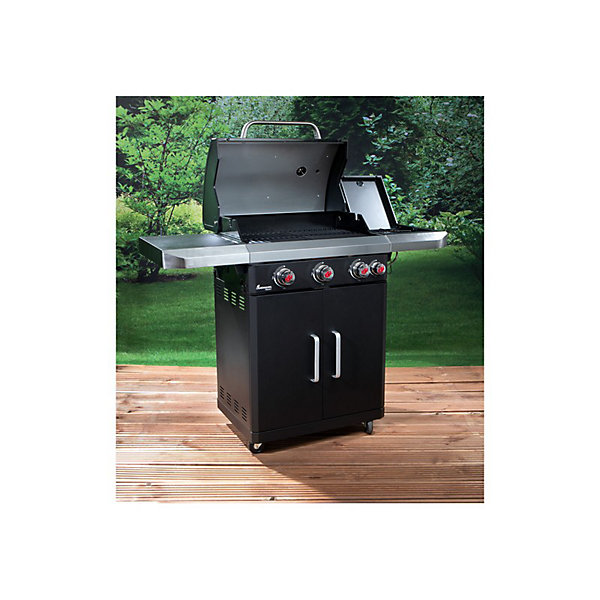 Barbecue à Gaz En Acier Inoxydable Avec Grille De Cuission Rexon Pts3 De La Marque Landmann