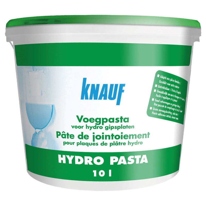 Pâte de jointoiement pour plaques de plâtre Hydro Pasta 10 L KNAUF