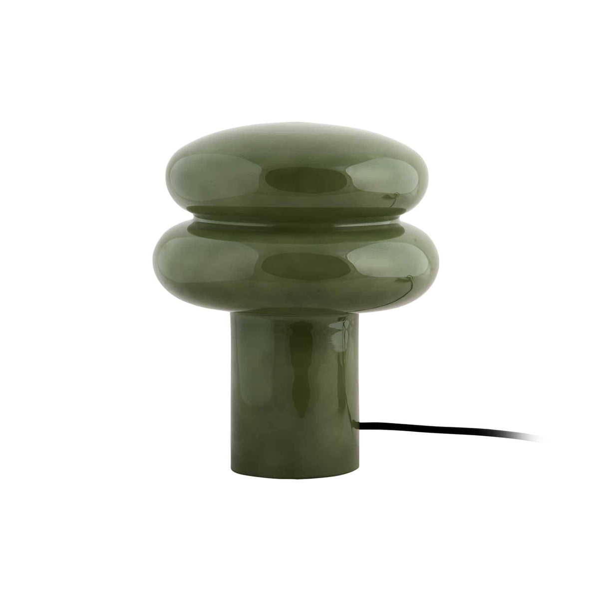 Leitmotiv tafellamp Incesante Double Ring - Paddenstoellamp - groen - Ø20cm