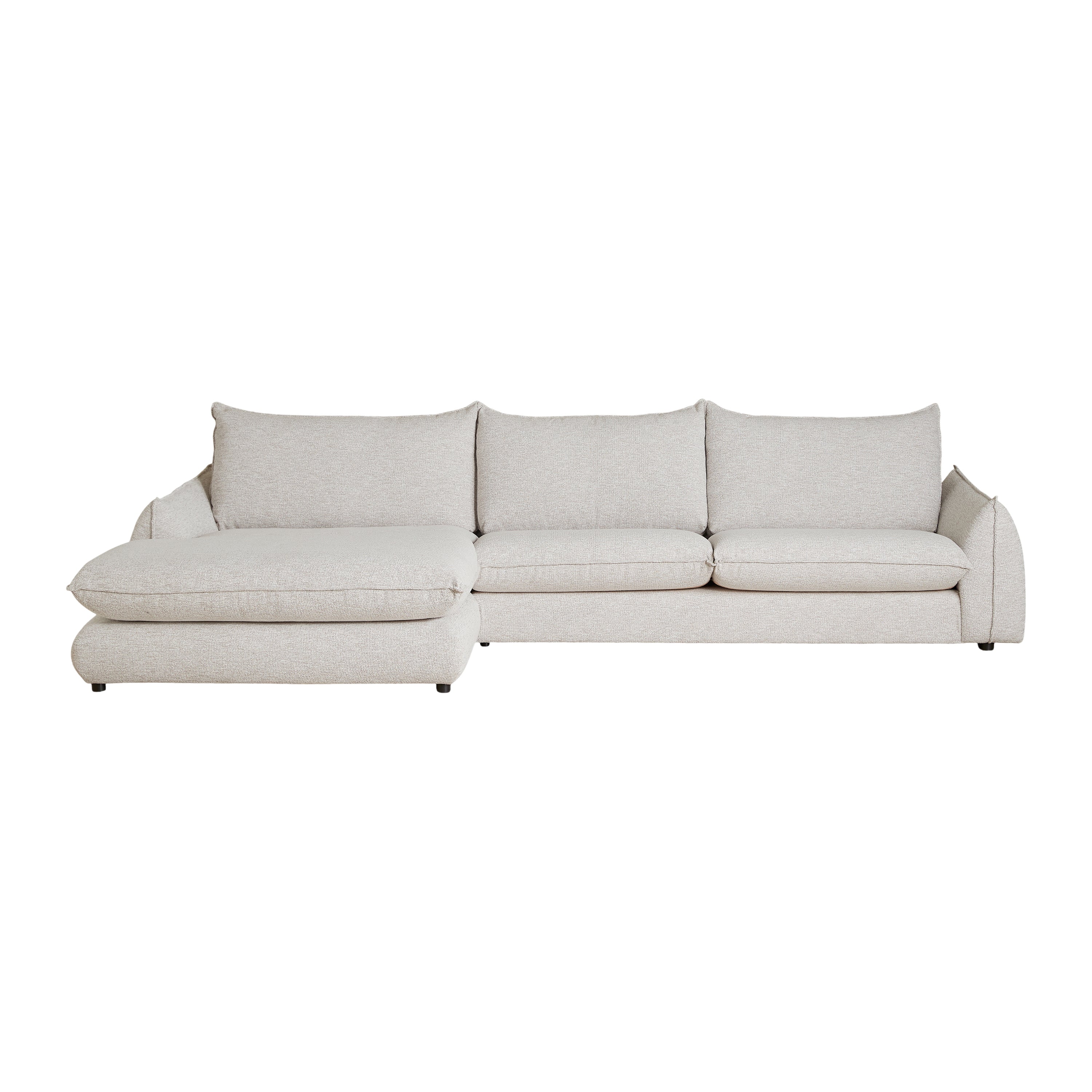 by fonQ Tovy Hoekbank met Chaise Longue Links - Naturel Melange
