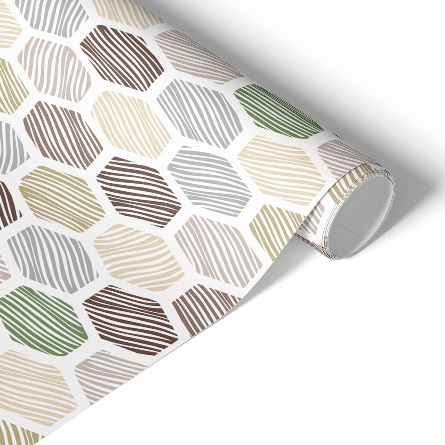 Okleina na meble Organiczne paski 50x100 Folia samoprzylepna Skandi