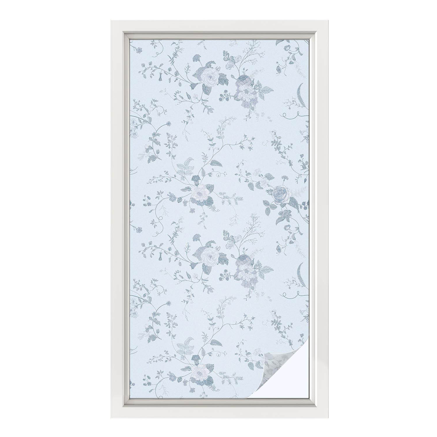 Folia okienna Subtelne kwiaty ochrona prywatności 50x100 Wallfluent