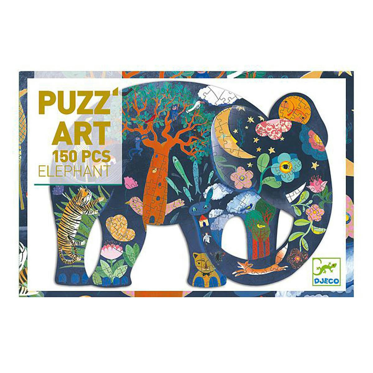 - Puzzle set 150pcs Art Eléphant