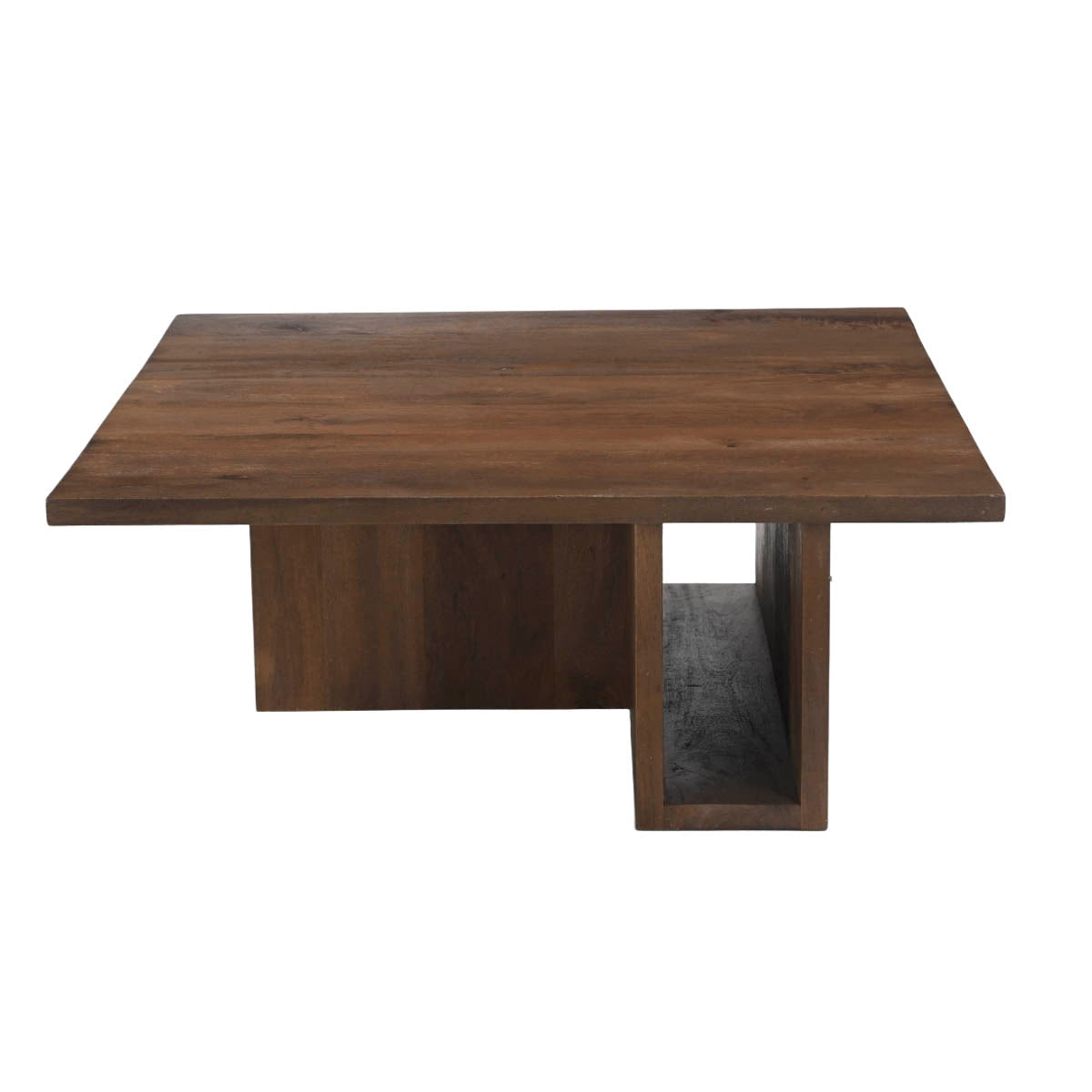 Giga Meubel Salontafel Onni - Vierkant Donkerbruin Hout - 85x85x34cm