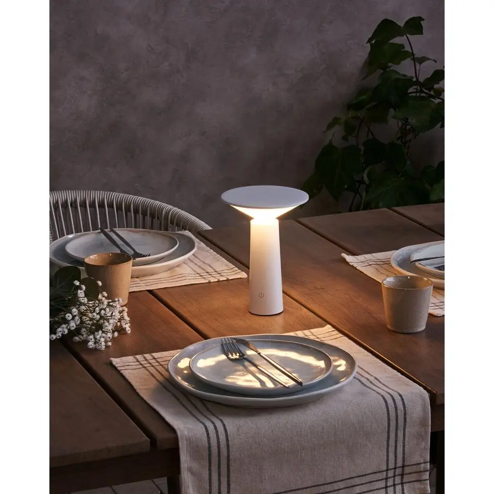 LEVIRA - Tafellamp - Wit - IJzer