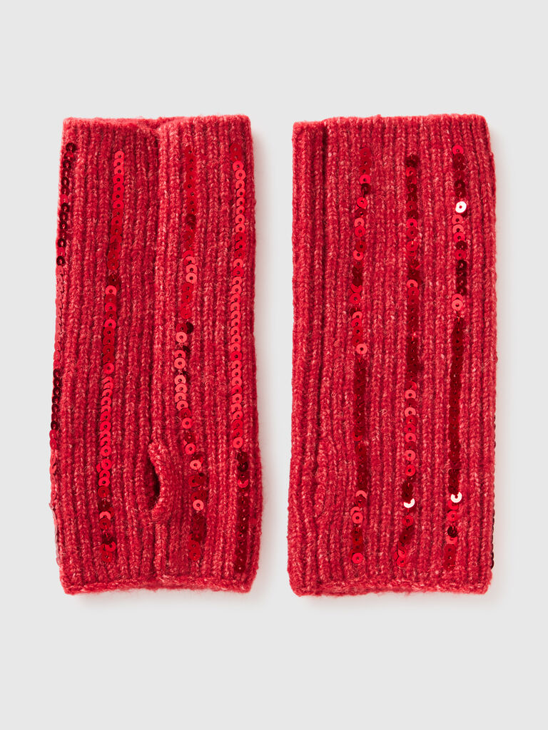 Sequined arm warmers