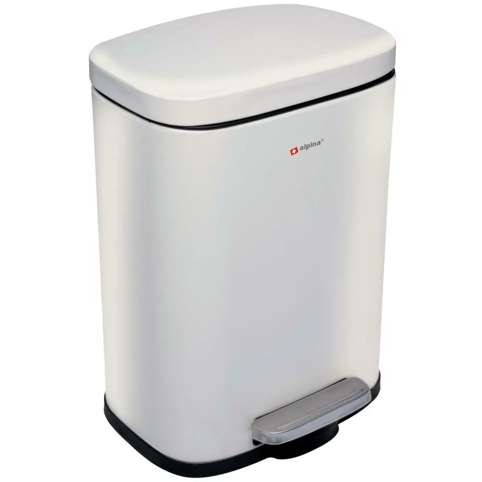 Alpina Pedaalemmer - soft-close - rvs - 5 liter - L21,5 x B18,5 x H30