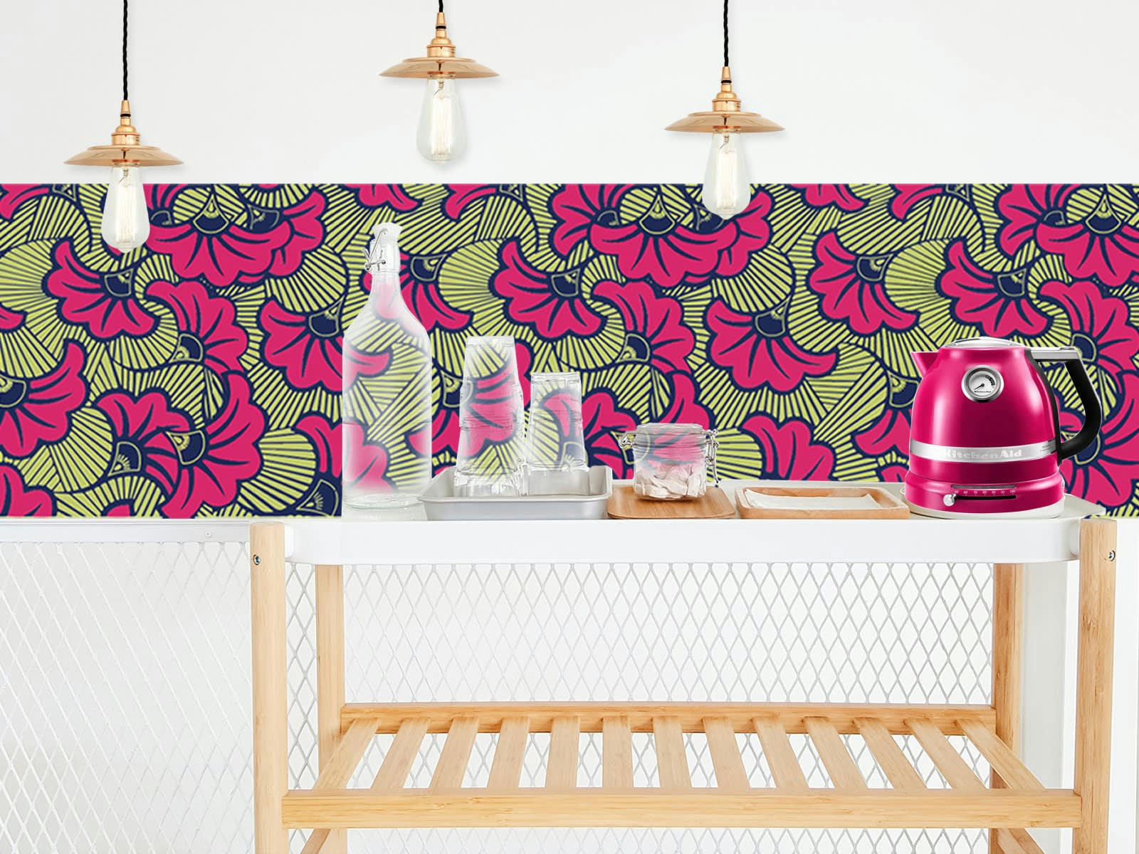 WAX - Crédence adhésive amarante 400x40cm